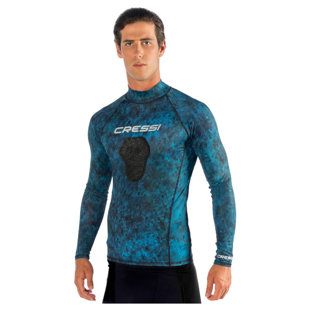 Rash Guard Hunter CRESSI Adulto Pesca Freediving Azul