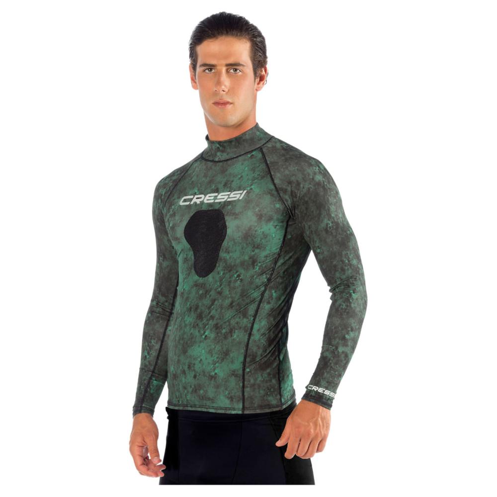 Rash Guard Hunter CRESSI Adulto Pesca Freediving Verde