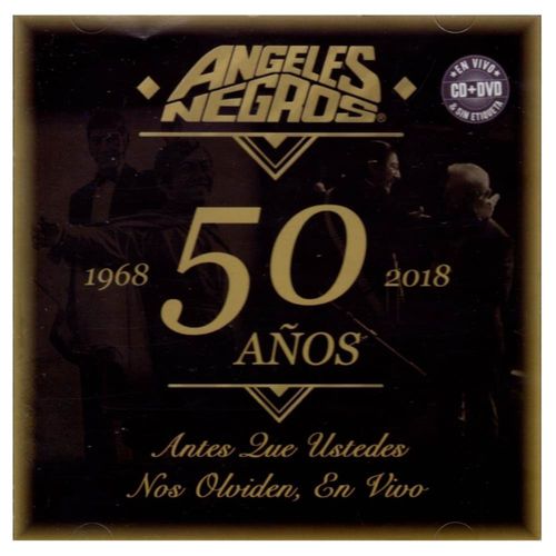 Angeles Negros 50 Años 1968 - 2018 Disco Cd + Dvd