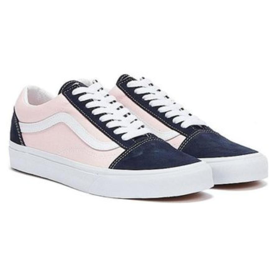 Vans old skool store rosa e branco