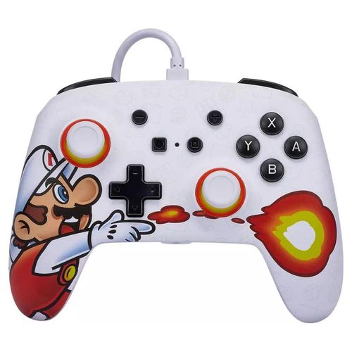 Control Alambrico Power A Mario Fireball Nintendo Switch