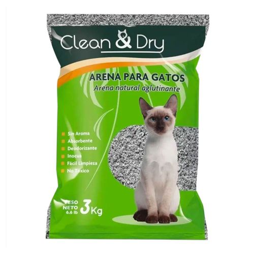Arena para Gato Clean&Dry Premium 7.7kg