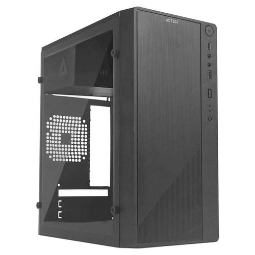 Gabinete Micro Slim Acteck KIOTO GC220, Micro-ATX con fuente de 500W.