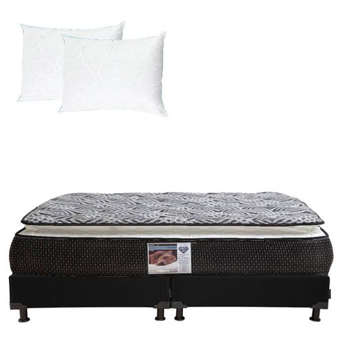 Colchón King Size Spring Air Omega + Box +2 almohadas Osos CZD