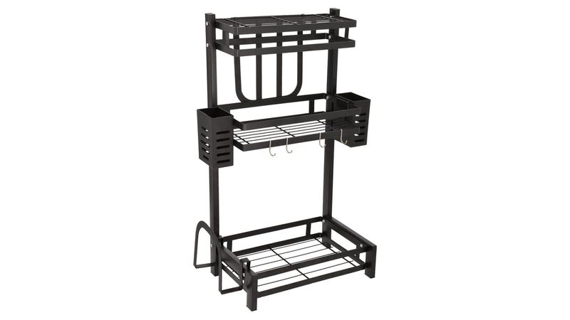 Rack De Acero 2 Niveles Organizador De Utensilios De Cocina – Brandtrendy