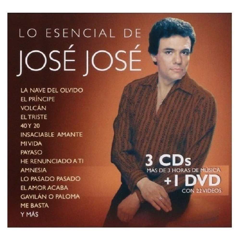 Jose Jose Lo Esencial De Jose Jose / 3 Discos Cd + Dvd