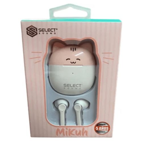 Audifonos Bluetooth SELECT SOUND EARB-KW Gatito -END