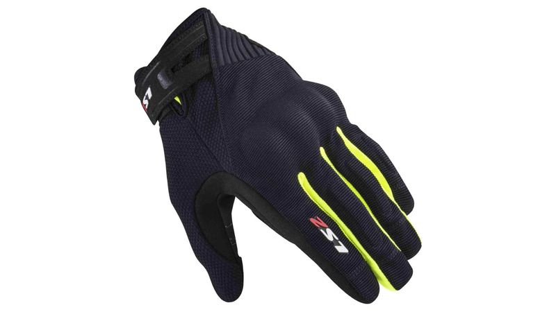 Guante para moto de hombre LS2 DART 2 amarillo - Direli Motos