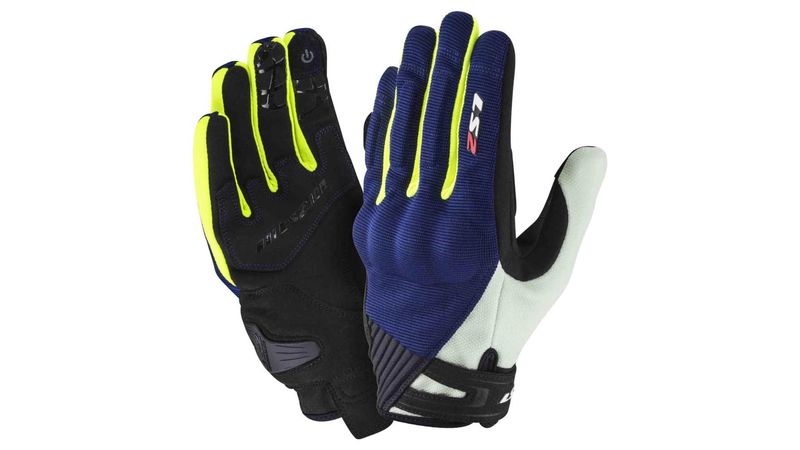 Guantes Hombre Verano LS2 Dart 2 Azul/Amarillo