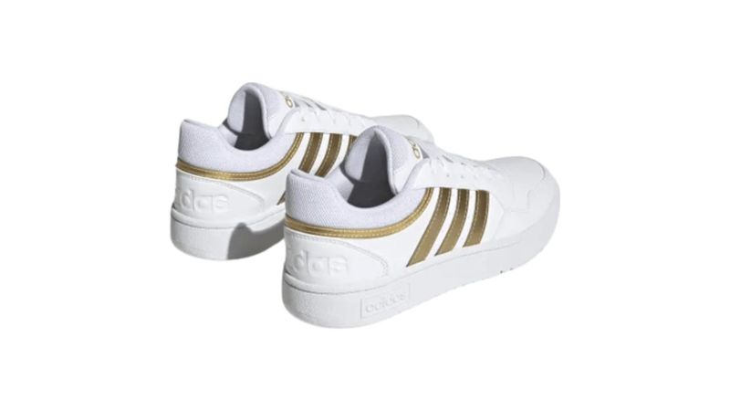 Tenis adidas de online mujer blanco con dorado