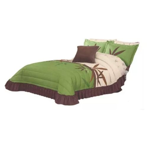 Colcha Funda Bambu King Size Microfibra Verde Olivo Concord