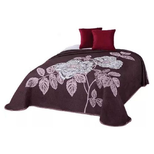 Colcha Jacquard Lúa Matrimonial Poliéster Vino Concord