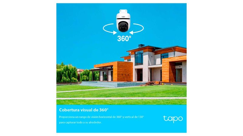 Tapo C500, Cámara de Seguridad para exterior con rotación 360°