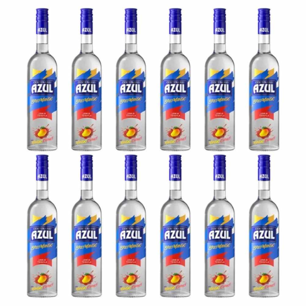 Pack de 12 Licor de Tequila Centenario Azul Baby Mango 700 ml
