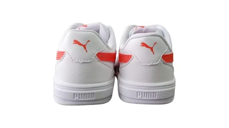 Tenis puma gris online con naranja