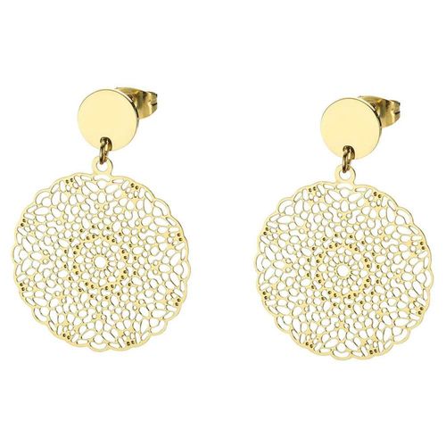 Aretes de Acero Enso para Mujer EJE3253G Dorado