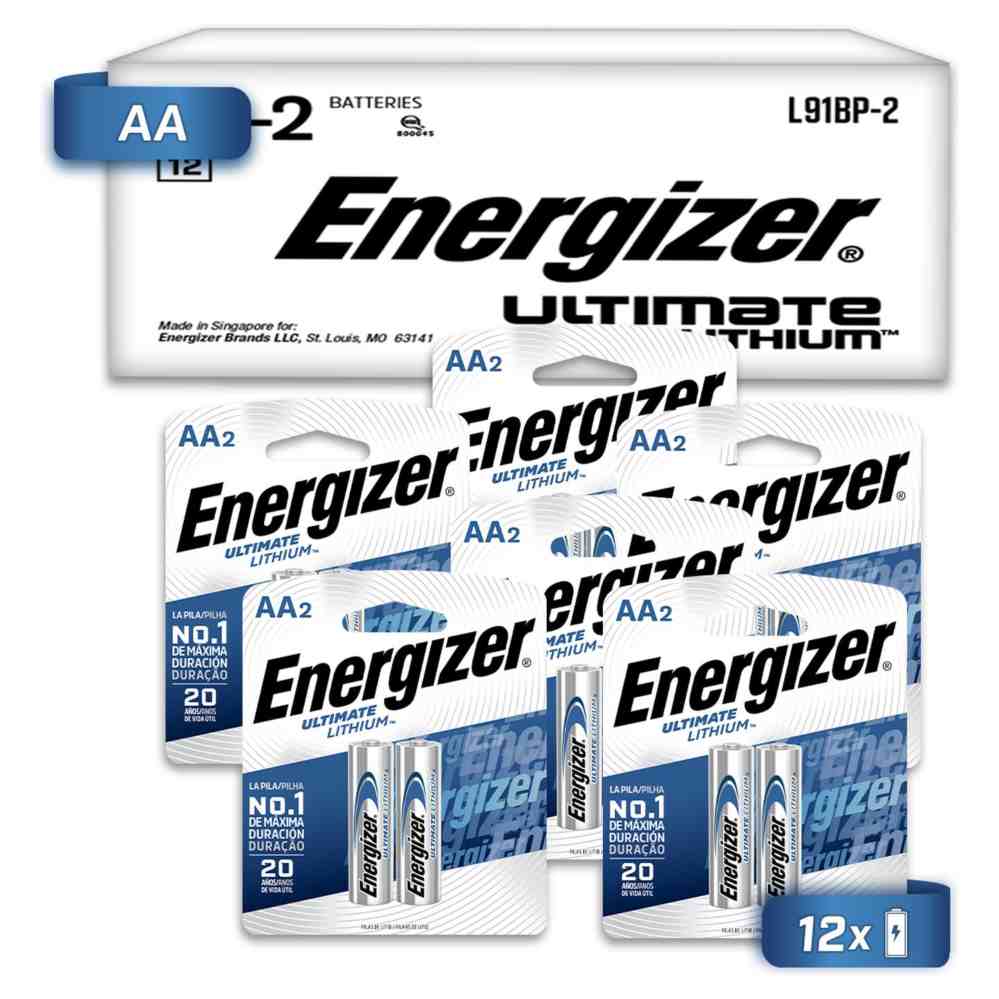 Pila Energizer Litio AAA Blister 12 Unidades 1.5v