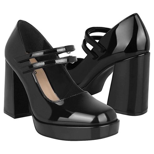 TACONES DAMA STYLO 29202 CHAROL NEGRO