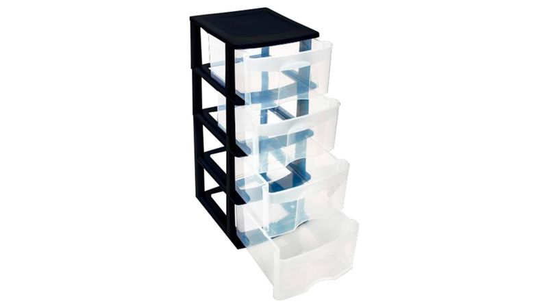 Caja Plástico Organizador Cajonera 4 Cajones 83*39*35