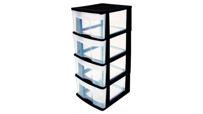 Caja Plástico Organizador Cajonera 4 Cajones Altos 83*39*35