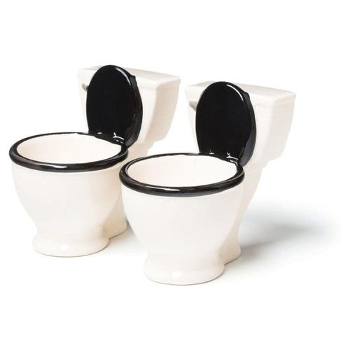 Vasos de Chupito con forma de Inodoro WC set de 2 piezas