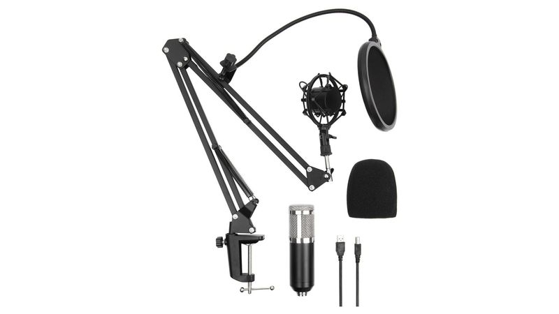 Micrófono USB, micrófono condensador de computadora, micrófonos para j -  VIRTUAL MUEBLES