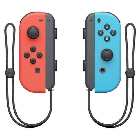 Set De Control Nintendo Switch Joy-con Rojo Neón Y Azul Neón