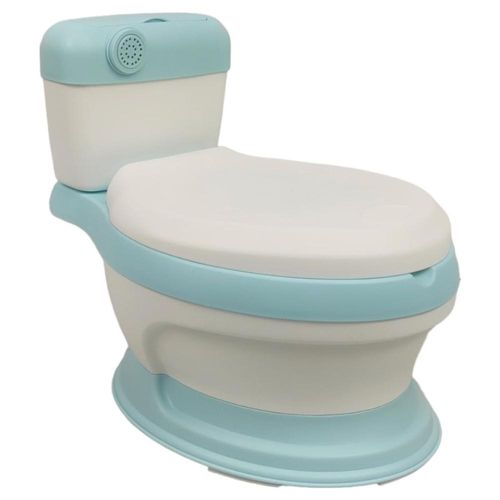 Baño entrenador Acojinado con Sonido y Antiderrapante Azul