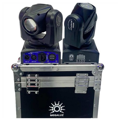 Case 2 Cabezas Roboticas Beam LED 60w RGBW HUBBLE