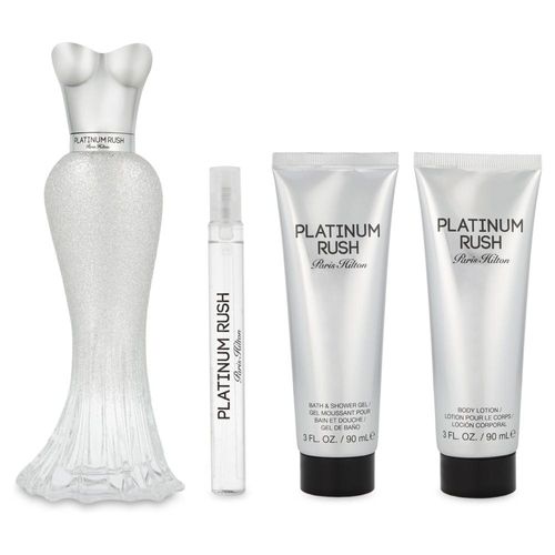 Set Paris Hilton Platinum Rush 4Pzs Dama