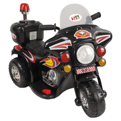 Motocicleta Montable Electrica Pequeña Sonido Luz LED 6v Negro