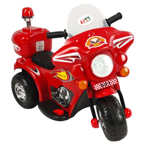 Motocicleta Montable Electrica Pequeña Sonido Luz LED 6v Rojo