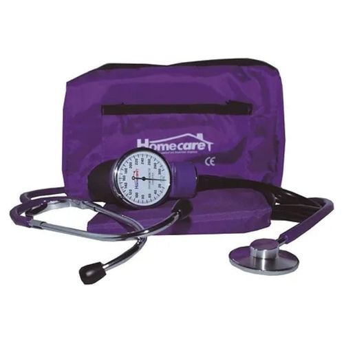 Kit Baumanómetro Estetoscopio Morado 2000 Homecare