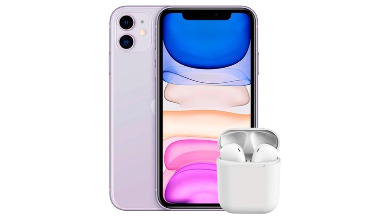 MEGA COMBO IPHONE 11 64GB LILA REACONDICIONADO+AUDIFONOS GENERICOS TIP –  ceBasic