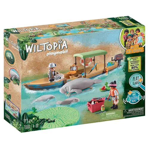 Playmobil Wiltopia: Viaje en Barco a los Manaties 71010