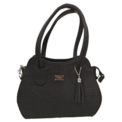 Bolsa en Piel Vacuno Cincelada Fana Cleopatra Negro