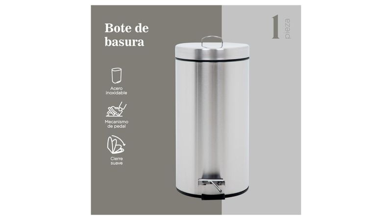 Basurero cocina best sale acero inoxidable