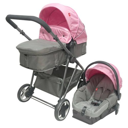 Set Carriola D'bebé Travel System Queen de 0 a 36 meses Rosa