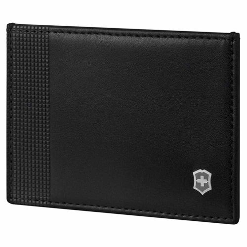 TARJETERO DE PIEL NEGRA ALTIUS ALOX SLIM CARD CASE VICTORINOX