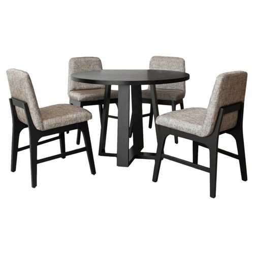 Comedor 4 sillas Van - Negro