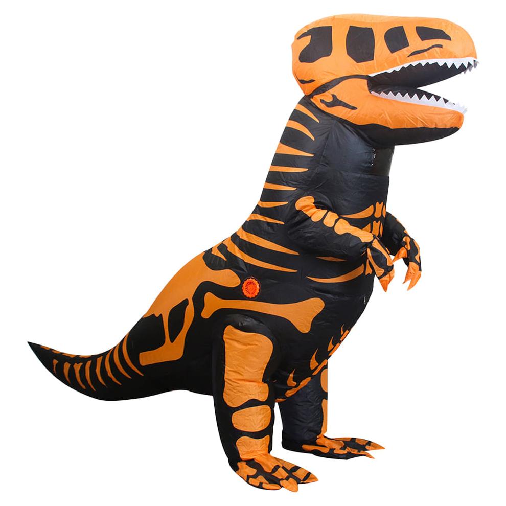 Disfraz inflable dinosaurio T-rex Halloween Adulto Naranja