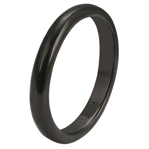 Anillo Argolla Lisa Para Hombre Oro Negro 14k Laminado 11