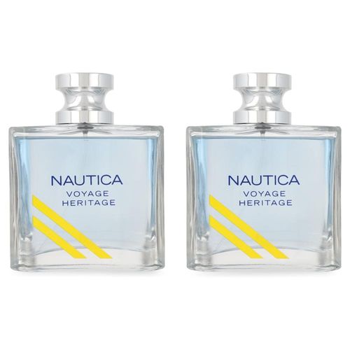 Paquete Nautica Voyage Heritage 100Ml Edt Spray X2 - Caballero