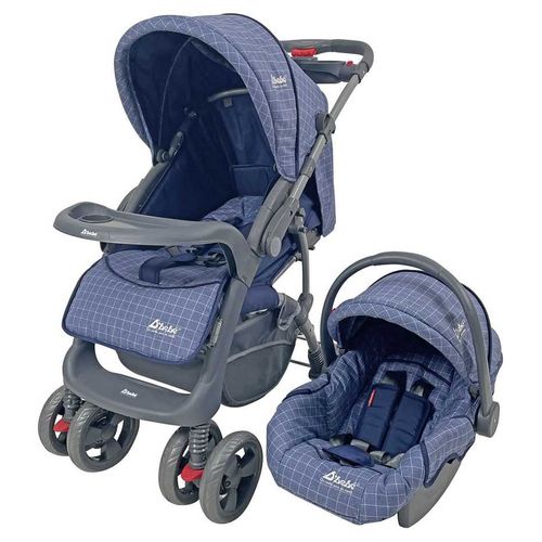 Carriola para Bebé de Viaje Autoasiento,Reversible,Reclinable Azul