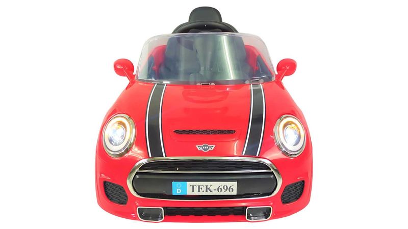 Carro eléctrico montable mini cooper con control discount remoto