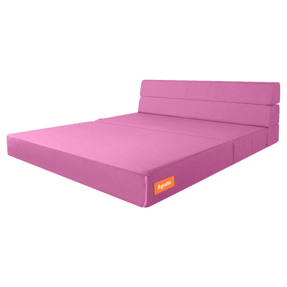 Sofá Cama Matrimonial Plegable Agusto Rosa