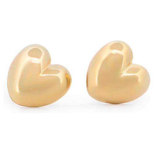 Hermosos Aretes Corazón Para Dama Oro Sólido 10k