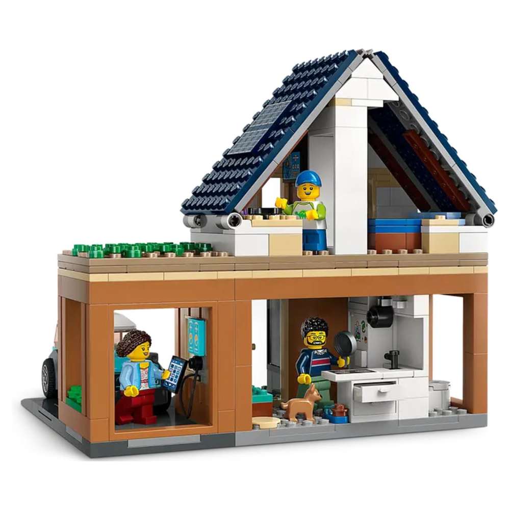 Set De Juego Lego City Casa Familiar Y Coche Electrico 60398