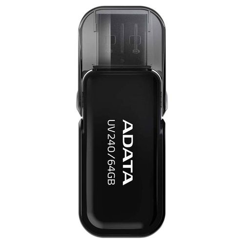 Unidad Flash USB 2.0 ADATA UV240 de 64GB. Color Negro.