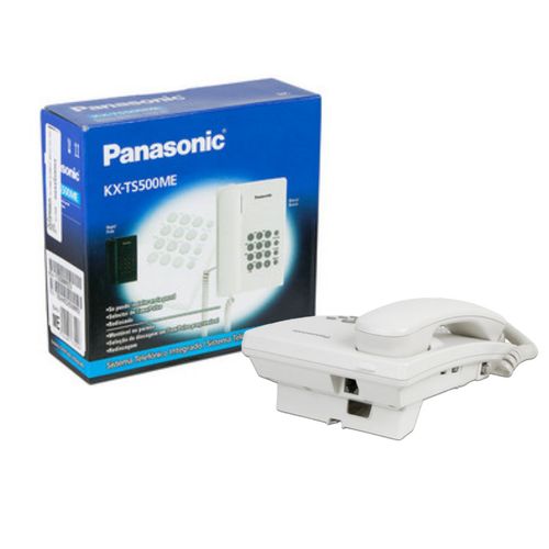 Teléfono Alámbrico Blanco Panasonic KX-TS500MEW